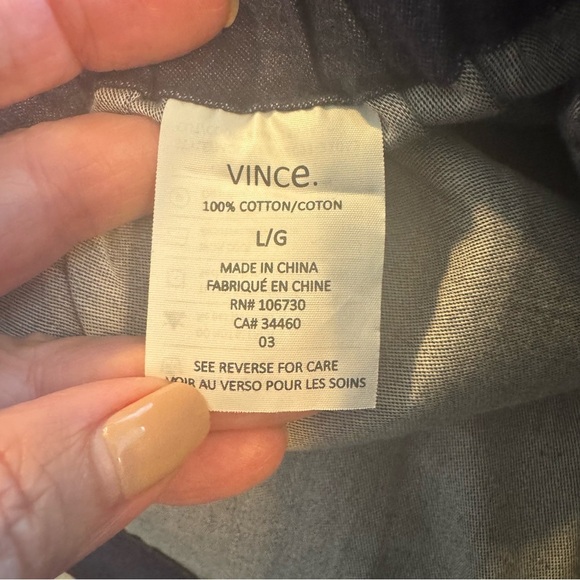 Vince Women’s Cotton Joggers Weekend Travel Commute Navy - Picture 6 of 7